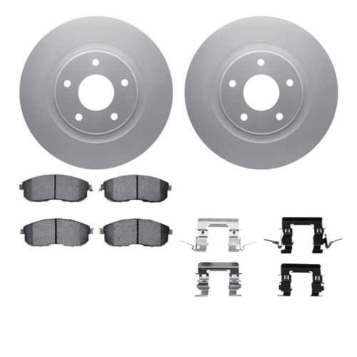 DFC Geospec Rotors with EURO 5000 Ceramic Brake Pads includes Hardware 4612-67013