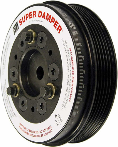 ATI Damper - 7.45in - Alum - (3) 4 Grv - for Nissan RB26 R33 R34 - 1000 HP - 2