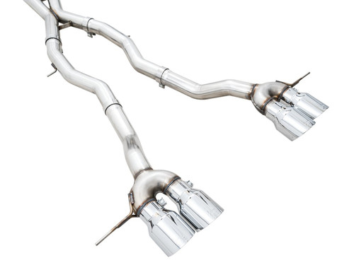 AWE Tuning AWE Track Edition Catback Exhaust for BMW G8X M3/M4 - Chrome Silver T