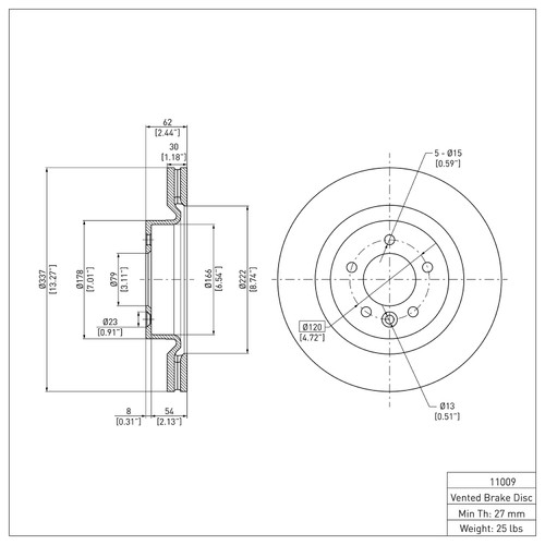 DFC GEOSPEC Coated Rotor - Blank 604-11009