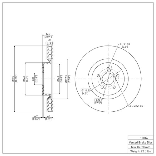 DFC GEOSPEC Coated Rotor - Blank 604-13016