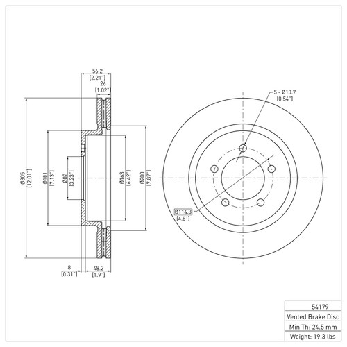 DFC GEOSPEC Coated Rotor - Blank 604-54179