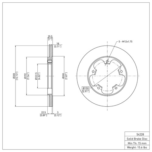 DFC GEOSPEC Coated Rotor - Blank 604-54228