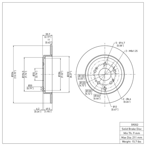 DFC GEOSPEC Coated Rotor - Blank 604-59052