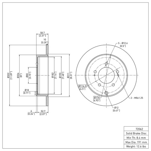 DFC GEOSPEC Coated Rotor - Blank 604-72062