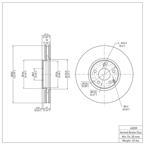 DFC GEOSPEC Coated Rotor - Blank 604-63059