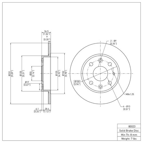 DFC GEOSPEC Coated Rotor - Blank 604-80023
