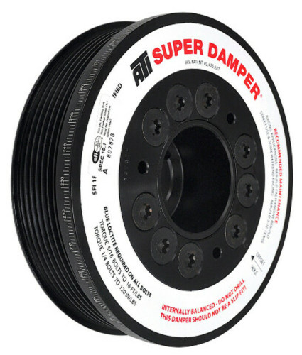 ATI Damper For - 5.67in - Alum - 7 Grv - Honda K20 - Street - 02+ 2.0L - Civic