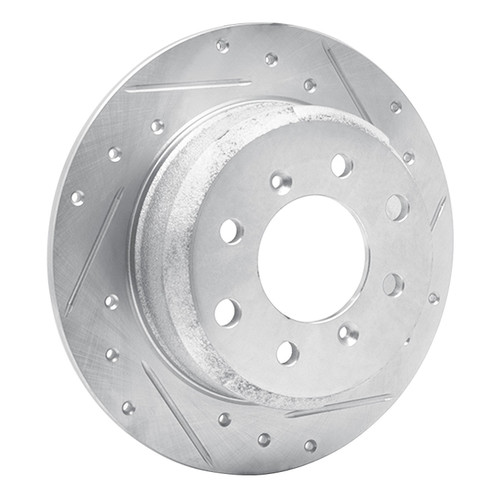 DFC Brake Rotor - Drilled and Slotted - Silver 631-16000R