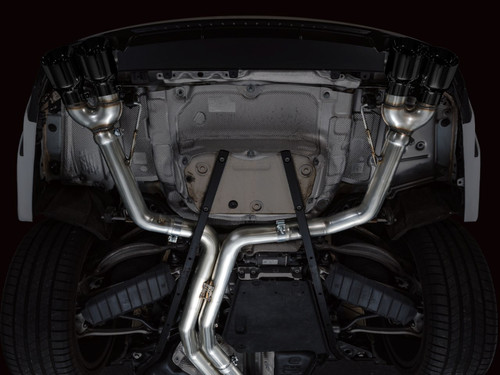 AWE Tuning AWE Track Edition Exhaust for Audi C8 S6/S7 - Diamond Black Tips
