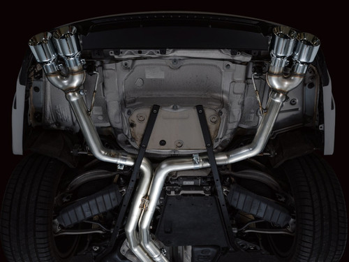 AWE Tuning AWE Track Edition Exhaust for Audi C8 S6/S7 - Chrome Silver Tips