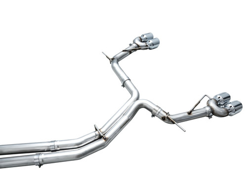 AWE Tuning AWE Track Edition Exhaust for Audi C8 S6/S7 - Chrome Silver Tips
