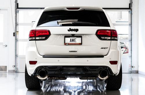 AWE Tuning AWE Track Edition Exhaust for Jeep Grand Cherokee SRT - Chrome Silver