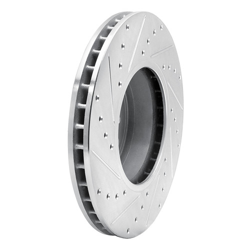 DFC Brake Rotor - Drilled and Slotted - Silver 631-31062R