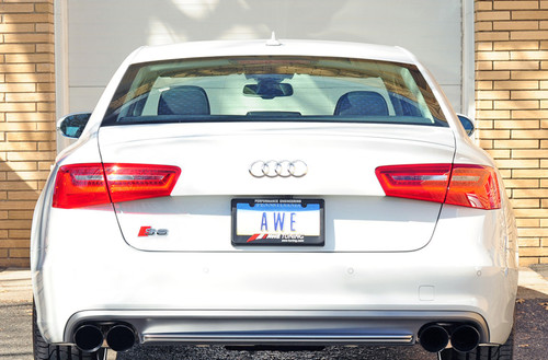 AWE Tuning AWE Touring Edition Exhaust for Audi C7 S6 4.0T - Diamond Black Tips