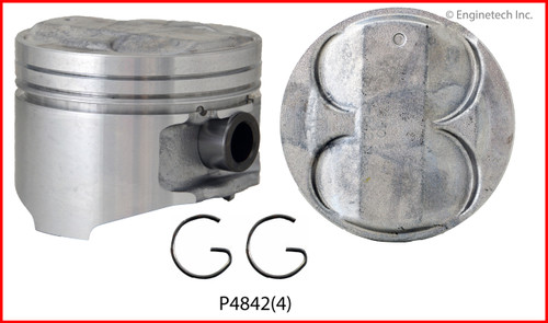 Piston Set of 4 - Fits Mazda 1.8L 1839 DOHC 16V Bp - Size  = .50