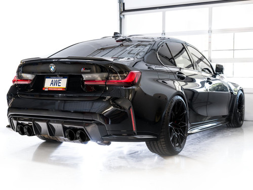 AWE Tuning AWE SwitchPath Catback Exhaust for BMW G8X M3/M4 - Chrome Silver Tips