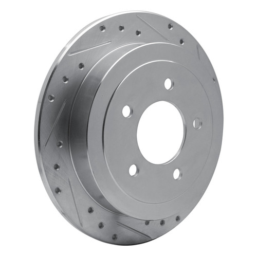 DFC Brake Rotor - Drilled and Slotted - Silver 631-54173R
