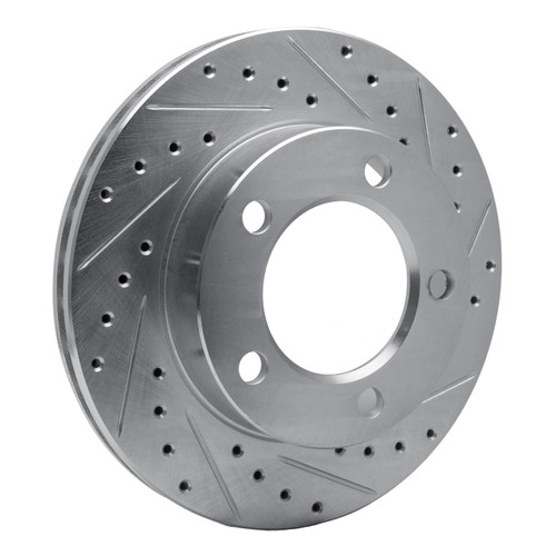 DFC Brake Rotor - Drilled and Slotted - Silver 631-54131R