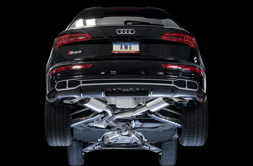 AWE Tuning AWE Touring Edition Exhaust for Audi B9 SQ5 - Resonated - No Tips (Tu
