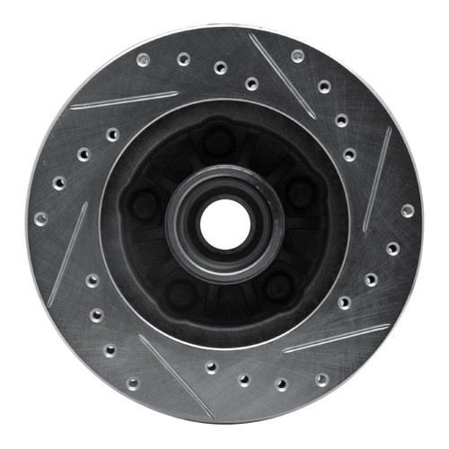 DFC Brake Rotor - Drilled and Slotted - Silver 631-54139L