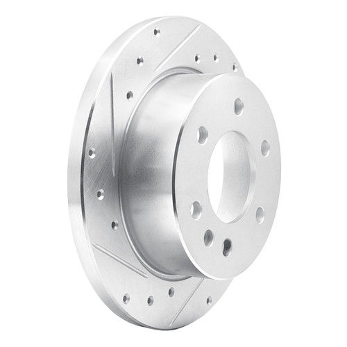 DFC Brake Rotor - Drilled and Slotted - Silver 631-63174L