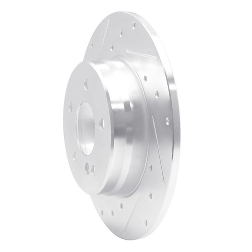DFC Brake Rotor - Drilled and Slotted - Silver 631-63032L