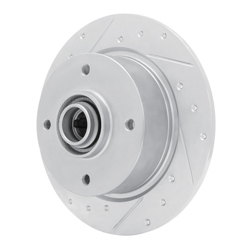 DFC Brake Rotor - Drilled and Slotted - Silver 631-74003L