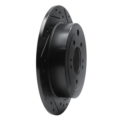 DFC Brake Rotor - Drilled and Slotted - Black 633-03052R