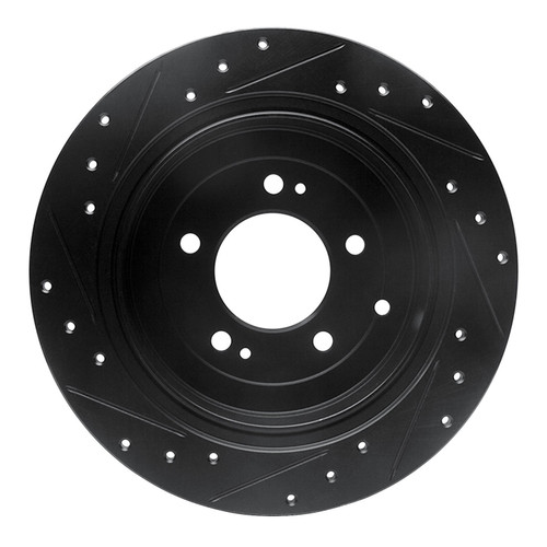 DFC Brake Rotor - Drilled and Slotted - Black 633-03052R