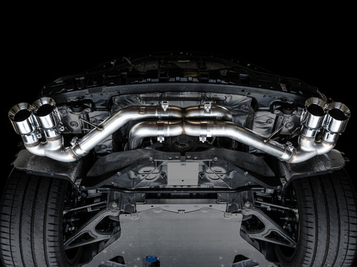 AWE Tuning AWE Track Edition Exhaust for C8 Corvette -- Chrome Silver Tips