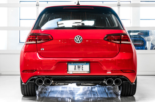 AWE Tuning AWE SwitchPath™ Exhaust for MK7.5 Golf R - Chrome Silver Tips, 102mm