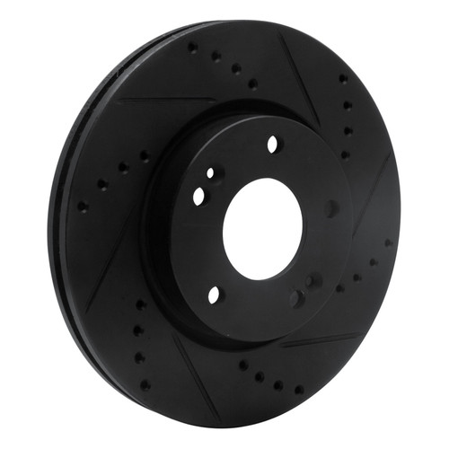 DFC Brake Rotor - Drilled and Slotted - Black 633-03016R