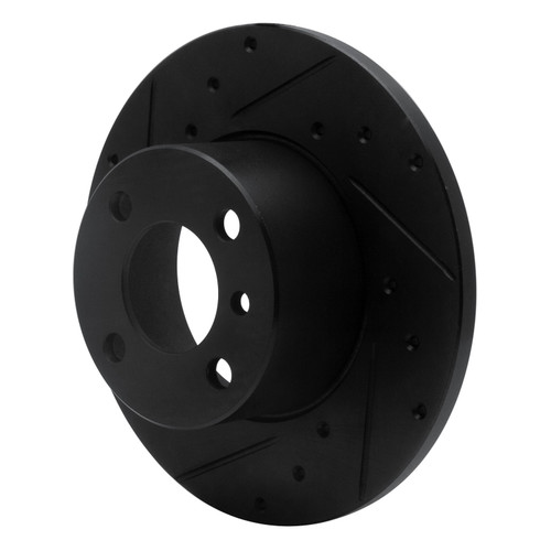 DFC Brake Rotor - Drilled and Slotted - Black 633-31006L