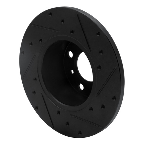 DFC Brake Rotor - Drilled and Slotted - Black 633-31006L