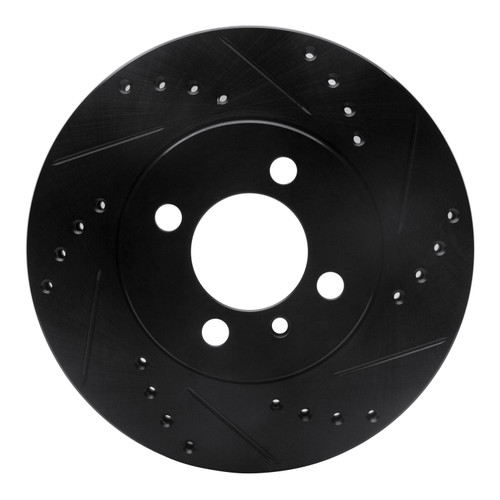 DFC Brake Rotor - Drilled and Slotted - Black 633-31017R