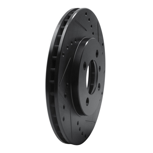 DFC Brake Rotor - Drilled and Slotted - Black 633-31017R