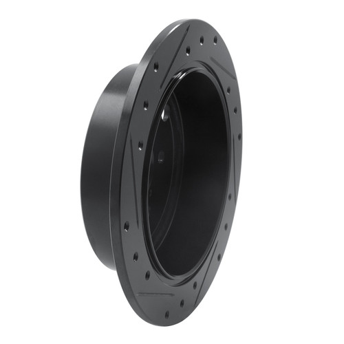 DFC Brake Rotor - Drilled and Slotted - Black 633-13021R