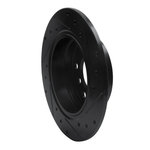 DFC Brake Rotor - Drilled and Slotted - Black 633-31028L