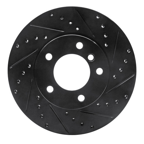 DFC Brake Rotor - Drilled and Slotted - Black 633-31067R