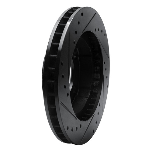DFC Brake Rotor - Drilled and Slotted - Black 633-40057R