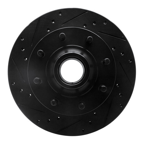 DFC Brake Rotor - Drilled and Slotted - Black 633-40078L