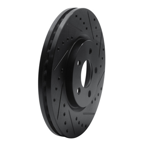DFC Brake Rotor - Drilled and Slotted - Black 633-39013R
