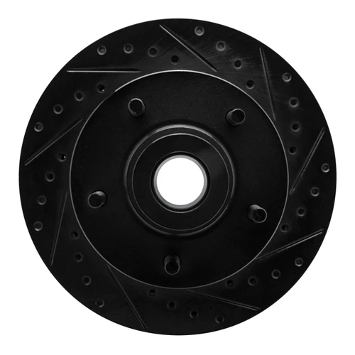 DFC Brake Rotor - Drilled and Slotted - Black 633-40061R