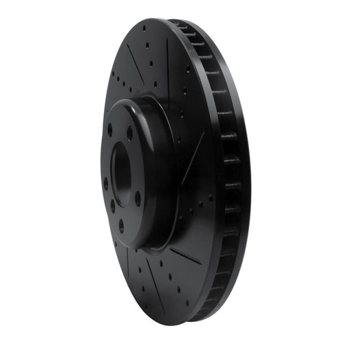 DFC Brake Rotor - Drilled and Slotted - Black 633-31099D