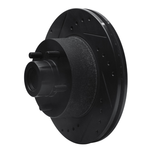 DFC Brake Rotor - Drilled and Slotted - Black 633-39000L