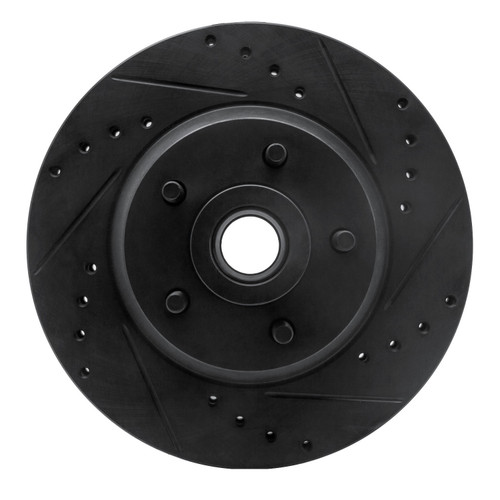 DFC Brake Rotor - Drilled and Slotted - Black 633-39026R