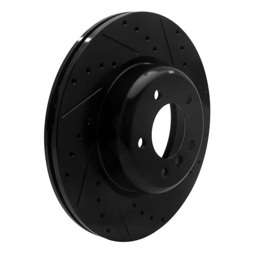 DFC Brake Rotor - Drilled and Slotted - Black 633-31085R