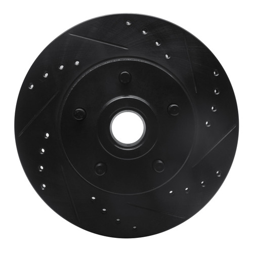 DFC Brake Rotor - Drilled and Slotted - Black 633-39000R