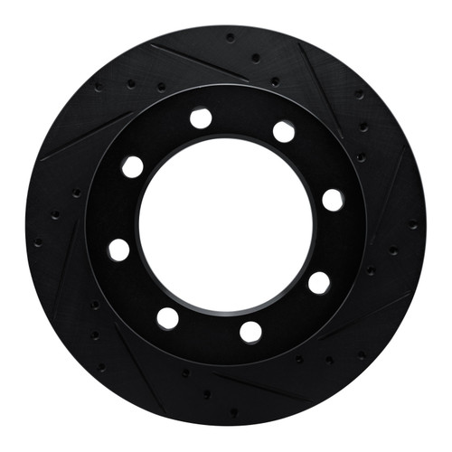 DFC Brake Rotor - Drilled and Slotted - Black 633-40047R